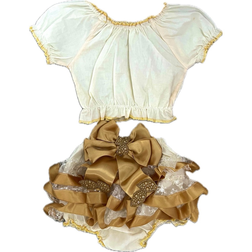 Yellow Infant 3 piece set (Bow included not pictured)